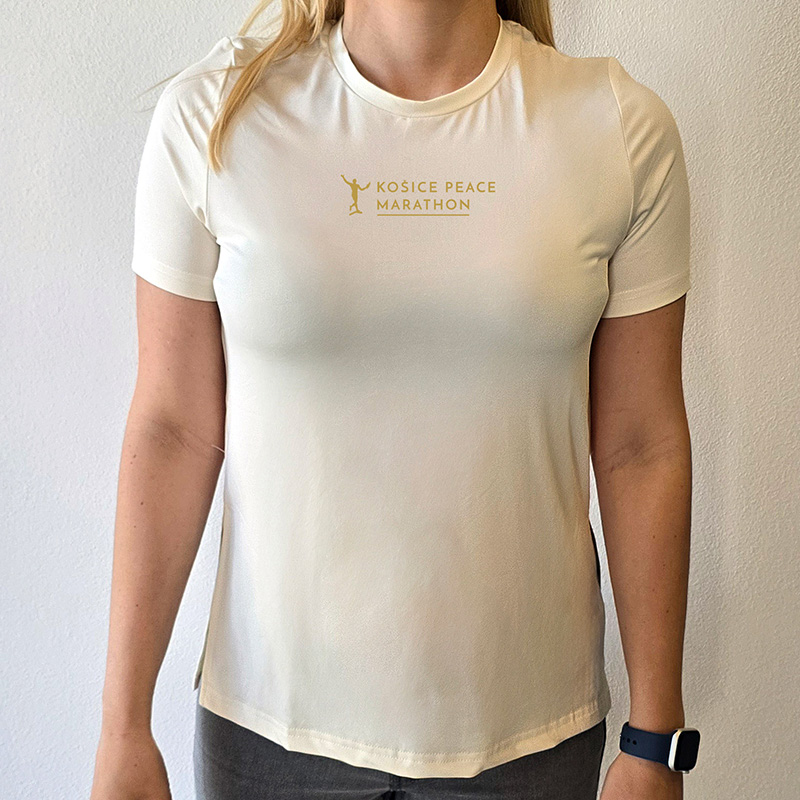 ŠPORTOVÉ TRIČKO BREATH / DÁMSKE / KRÉMOVÉ / MMM SUMMER 2025 - Veľkosť: XL