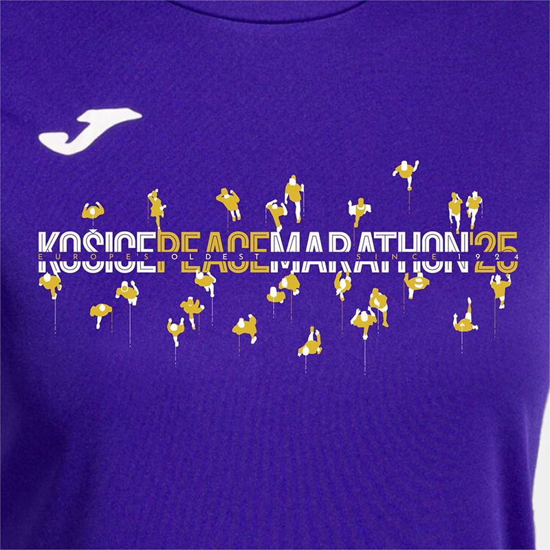 Prémiové tričko JOMA MMM / dámske / fialové / FINISH LINE 2025 - Veľkosť: M