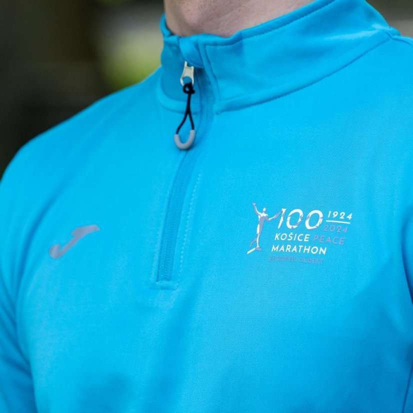 Mikina JOMA RUNNING NIGHT / pánska / tyrkysová / MMM 1924 – 2024 - Veľkosť: M